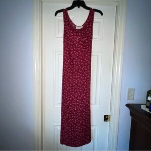 Pellini Floral Maxi Dress Sleeveless Pullover-String Belt Size 7/8